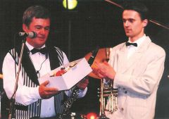 Molnár Gyula és Bényei Tamás, a Molnár Dixieland 35-ik évfordulóján 1999