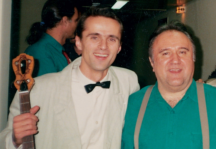 Eddy Davis, Woody Allen zenekarának vezetője és Bényei Tamás 1992
