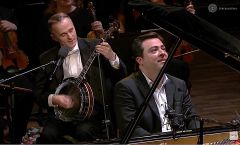 Bényei Tamás és Balázs János Kossuth díjas zongoraművész a Cziffra György Fesztiválon a Zeneakadémián 2026